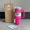 Pink 40 Oz Stainless Steel Tumbler | Leak-Proof Vacuum Insulated Travel Mug | Hot & Cold
