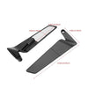 Motorcycle Rearview Mirror Black Wind Wing 360° Adjustable