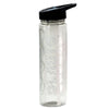 Black Stylish Water Sport Bottle 1000ml with Straw | Leakproof BPA-Free Hydration Bottle for School, Gym & Travel
