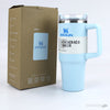 Light Blue 40 Oz Stainless Steel Tumbler | Leak-Proof Vacuum Insulated Travel Mug | Hot & Cold