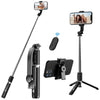 NeePho P170S Selfie Stick Tripod | Extendable , Bluetooth Remote, Universal Smartphone Mount | Durable Metal Build & Lightweight Design