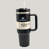 Black 40 Oz Stainless Steel Tumbler | Leak-Proof Vacuum Insulated Travel Mug | Hot & Cold