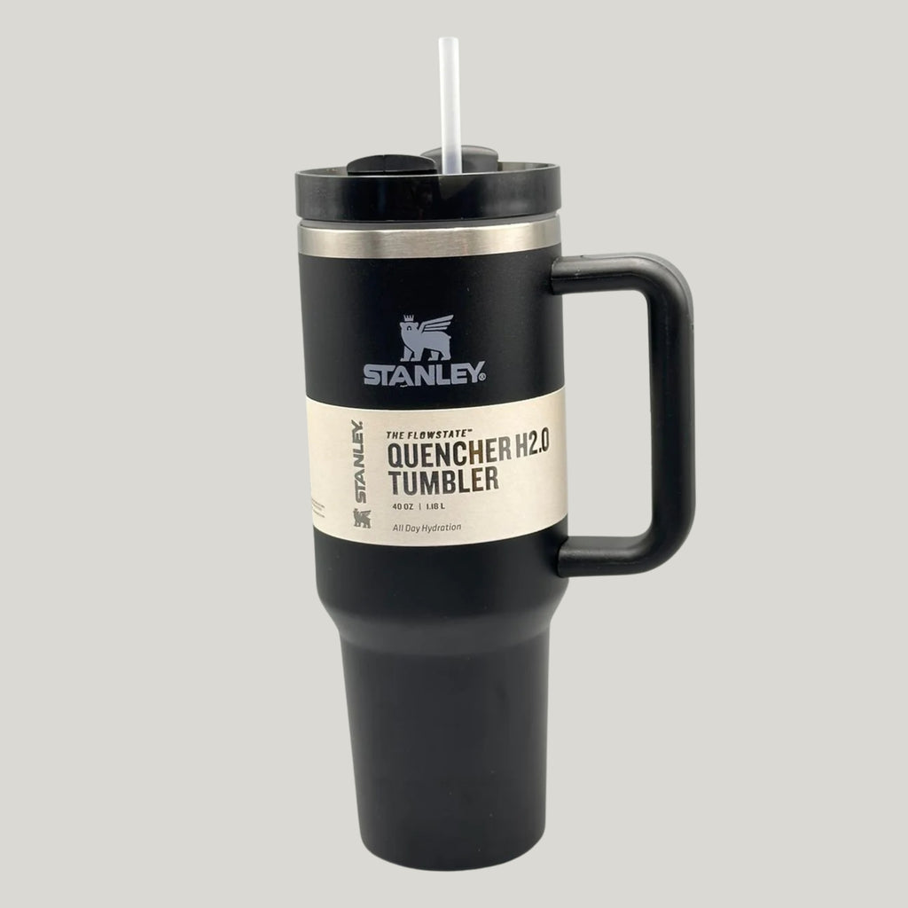 Black 40 Oz Stainless Steel Tumbler | Leak-Proof Vacuum Insulated Travel Mug | Hot & Cold