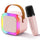 Karaoke Portable Wireless Bluetooth Speaker with Microphone Sound System for Singing and Parties (Random Color)