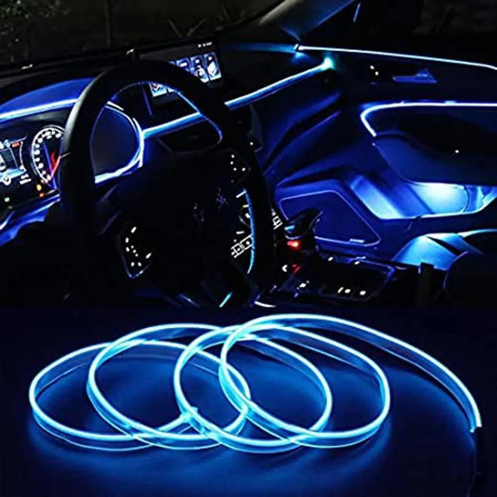 Ice Blue Neon Light 2m El Wire for Car Dashboard
