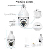 Speed-X Bulb Camera 1080P WiFi 360° Panoramic Security Camera  | Night Vision & Two-Way Audio