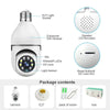 Speed-X Bulb Camera 1080P WiFi 360° Panoramic Security Camera  | Night Vision & Two-Way Audio