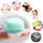 Soft Silicone Bath Brush with Hooks | Baby & Adult Body Scrubber | Random Color | With Box