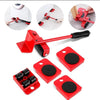 5-in-1 Heavy Furniture Mover Tool Set with Lifter & 360° Rollers