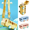 Bus Shape School Water Bottle | 500ml | With Strap | Cute & Leak-Proof | Random Color