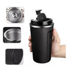 Black 510ML Stainless Steel Vacuum Insulated Thermos Flask Travel Mug with Temperature Display