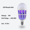 2-in-1 LED Mosquito Killer Bulb | 15W Insect Zapper Light | Silent, Odorless, Energy Saving