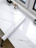 White & Grey | Marble Sheet Sticker 60x200cm | Waterproof Self-Adhesive PVC Wallpaper for Furniture Walls