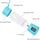 Portable 6-Blade USB Rechargeable Juicer Blender for Smoothies Shakes Baby Food and Outdoor Use | Random Color