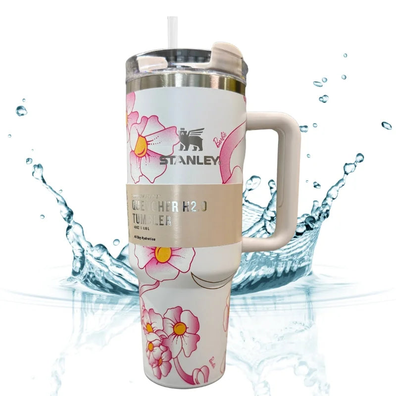 White Insulated Tumbler | H2.0 Style 1.18L Limited Edition Double Wall Vacuum Insulated