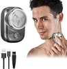 Mini Electric Razor for Men | Portable USB Rechargeable Shaver | Compact Travel Beard Trimmer with One-Touch Use