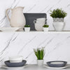 White & Grey | Marble Sheet Sticker 60x200cm | Waterproof Self-Adhesive PVC Wallpaper for Furniture Walls