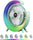 Colorful USB Rechargeable Desktop Fan | Silent Cooling, LED Ambient Light, 3-Speed Rotation