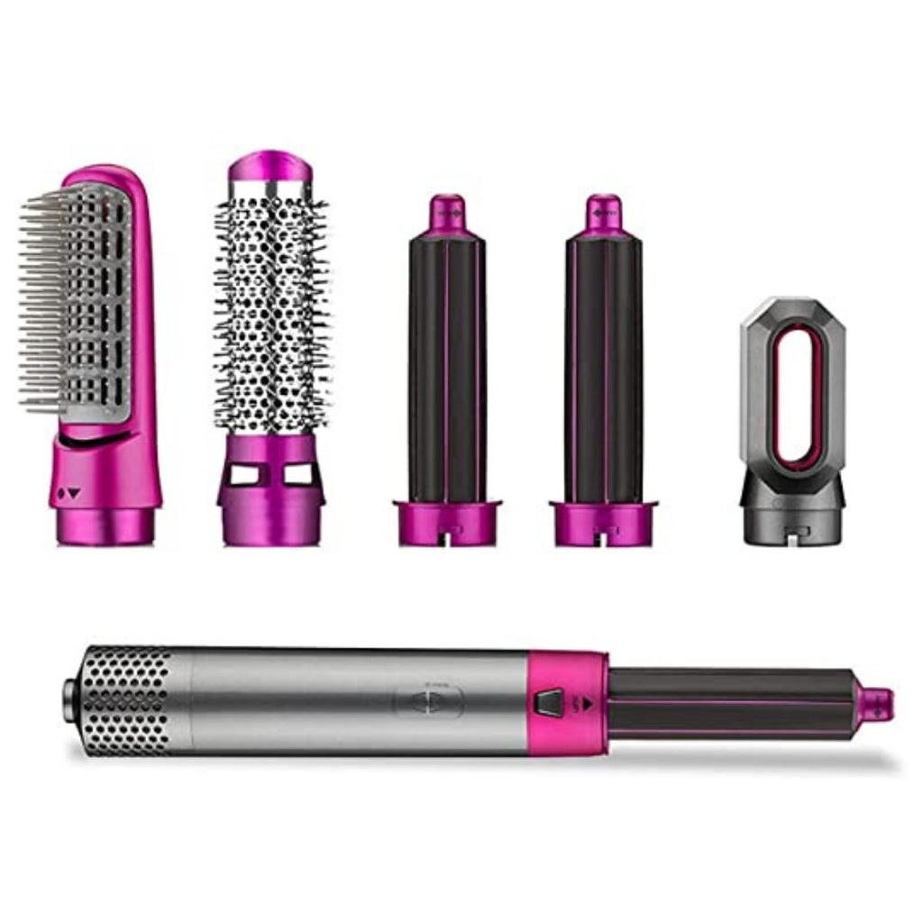 5-in-1 Electric Hair Dryer Brush Kit | Blow Dryer, Straightener, Curler & Volumizer Styling Tool