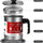 1.4L Fryer Oil Filter Pot Carbon Steel Jug with Stainless Steel Strainer Lid