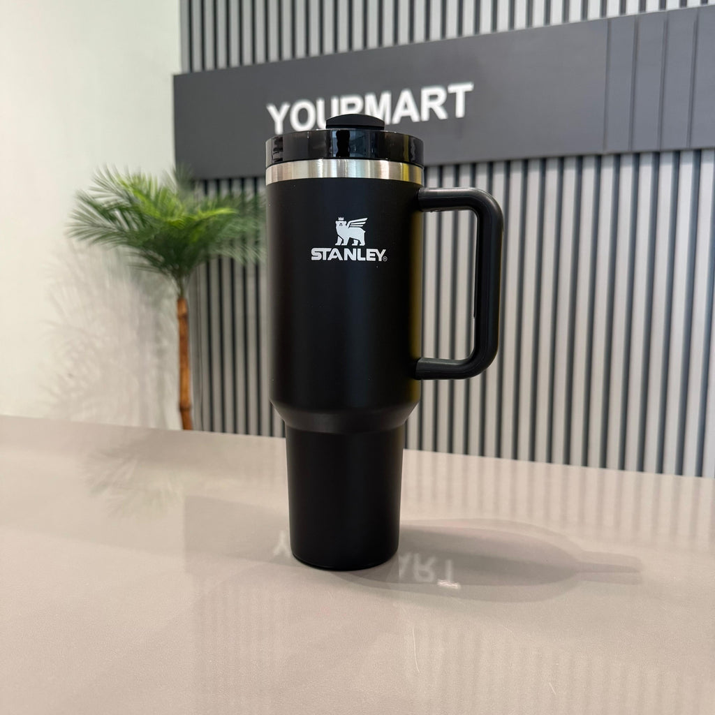 Black 40 Oz Stainless Steel Tumbler | Leak-Proof Vacuum Insulated Travel Mug | Hot & Cold