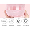 Soft Silicone Bath Brush with Hooks | Baby & Adult Body Scrubber | Random Color | With Box