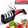 3-in-1 Knife Sharpener Set with Ceramic Peeler | 3-Stage Blade Restorer