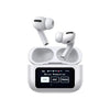 White A9 Pro ANC Bluetooth 5.4 Wireless Earbuds with Smart Screen and Active Noise Cancellation