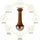 Kansa Wand Face & Foot Massager | Ayurvedic Bronze Massage Tool with Wooden Handle | For Face, Neck, Head & Body