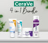 CeraVe 4-in-1 Skincare Kit | Cleanser, Serum, Sunblock & Night Cream | Dermatologist-Approved Routine