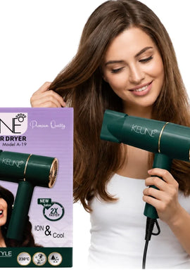 KEUNE A-19 Hair Dryer | 2500W Professional Salon Hair Dryer | 2X Faster Drying | Hot & Cold Air | Ionic Hair Care