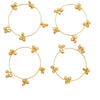 Brass Gold Kashmiri Ghunghroo Bangles Set of 4 Pcs | Traditional Oxidized Indian Festival & Mehndi Jewelry