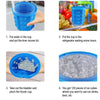 Silicone Ice Genie Cube Maker | 2-in-1 Ice Bucket Mold | Portable Soft Silicone Ice Cube Maker for Travel & Outdoor