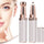 2-in-1 Flawless Facial Hair Remover & Eyebrow Trimmer | USB Rechargeable, Painless & Portable | Silver Color