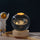 3D Galaxy Space Crystal Ball Night Light with Wooden LED Stand | USB Decorative Table Lamp | Random Designs
