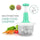 2L Manual Hand Push Chopper & Multifunctional Mixer | Vegetable Chopper, Meat Grinder, and Baby Food Maker