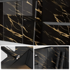 Black & Gold | Marble Sheet Sticker 60x200cm | Waterproof Self-Adhesive PVC Wallpaper for Furniture Walls