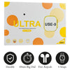 Smart Watch Ultra U.S.E | 9-in-1 Fitness Tracker with Heart Rate Monitor, Sleep Tracker & Free Wireless Earbuds | High-Resolution Touchscreen, Water-Resistant & Bluetooth 5.0