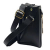 Black Elegant Cat Handle Handbag for Girls & Ladies | Stylish Shoulder & Crossbody Bag with Gold Accents | Adjustable Strap