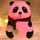 Panda LED Night Lamp | YH-608 Model | Soft Silicone Rechargeable Night Light | 7-Color Touch Control | Kids Bedroom, Nursery & Gift Decor