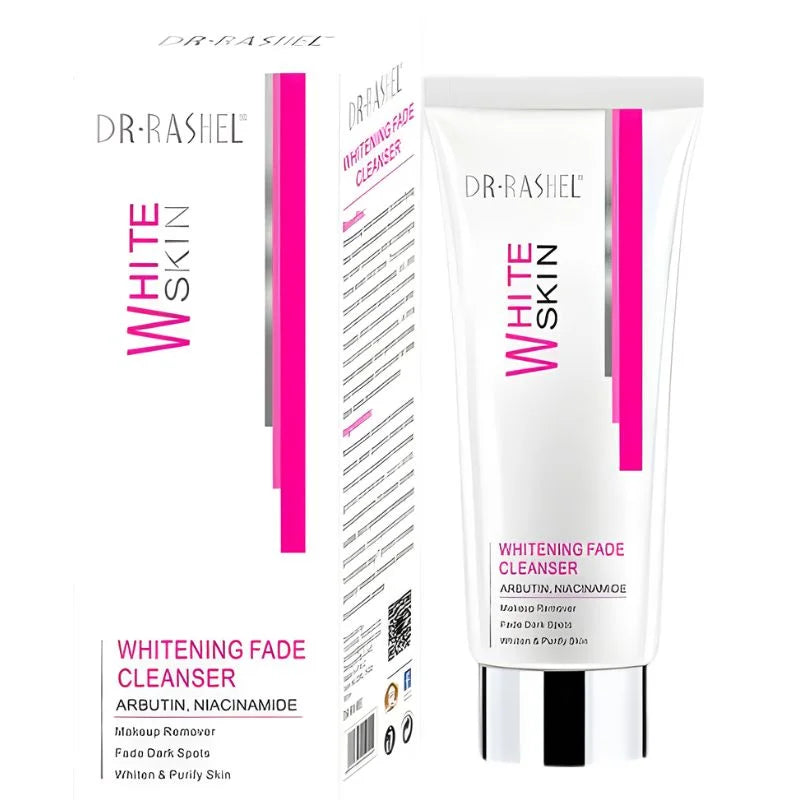 Dr. Rashel Whitening Fade Cleanser | Makeup Remover & Dark Spot Fading Face Wash with Arbutin & Niacinamide (80g) | Imported