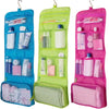 Travel Roll-Up Hanging Cosmetic & Toiletry Organizer Bag  | Multi-Compartment Storage | Hook for Hanging | Random Colors