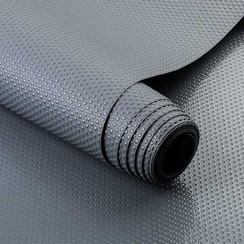 Anti-Slip Fridge & Shelf Mat | Waterproof Washable Liner for Kitchen Drawers Cabinets | Dark Grey