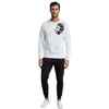 LION Printed White Tracksuit Sweatshirt & Trouser  | Warm & Comfortable Winter Wear | XL