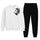 LION Printed White Tracksuit Sweatshirt & Trouser  | Warm & Comfortable Winter Wear | Medium