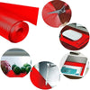 Anti-Slip Fridge & Shelf Mat | Waterproof Washable Liner for Kitchen Drawers Cabinets | Red
