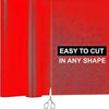 Anti-Slip Fridge & Shelf Mat | Waterproof Washable Liner for Kitchen Drawers Cabinets | Red