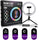 MJ26 RGB LED Ring Light 26cm with Tripod, Phone Holder & 360° Color Modes
