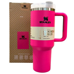 Pink 40 Oz Stainless Steel Tumbler | Leak-Proof Vacuum Insulated Travel Mug | Hot & Cold