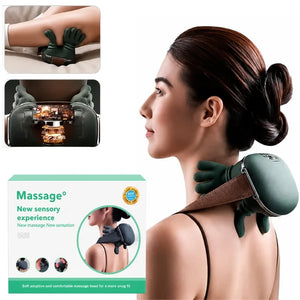 Neck & Shoulder Kneading Massager | Model BLD-893 | Wireless Shiatsu Deep Kneading Massager with Heat